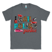 Charcoal Heather nail polish junkie bbs Classic Tee - BundleAndBundleShop