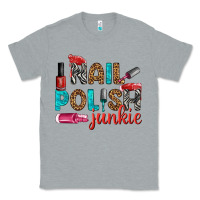 Heather Grey nail polish junkie bbs Classic Tee - BundleAndBundleShop