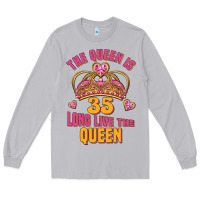 Moon Dust the queen is 35 long live the queen Long Sleeve Tee - Jasminsmagicworld