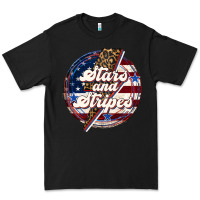Black Western Stars and Stripes Premium Tee - LillyAllenDesigns