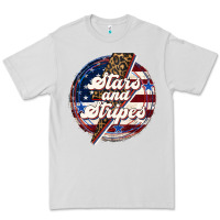 Dove Grey Western Stars and Stripes Premium Tee - LillyAllenDesigns