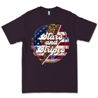 Plum Western Stars and Stripes Premium Tee - LillyAllenDesigns