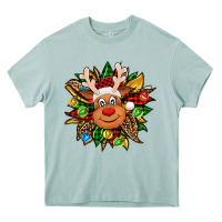 Arona Christmas reindeer sunflower Heavy Core Tee - Jasminsmagicworld