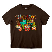 Chocolate Brown gnomigos Heavy Core Tee - AdoDesignShop