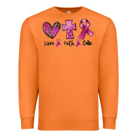 Carrot Love Faith cure Breast Cancer Premium Sweatshirt - FaDigitalArtStudio