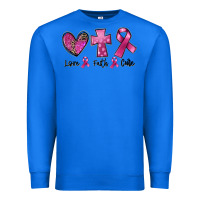 True Royal Love Faith cure Breast Cancer Premium Sweatshirt - FaDigitalArtStudio
