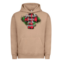 Pigment Burro Jesus is the Reason For The Season Urban Hoodie - CowhideDigitalArt