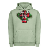 Pigment Oil Green Jesus is the Reason For The Season Urban Hoodie - CowhideDigitalArt