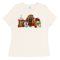 Bone lady of guadalupe coffee Ladies Tee - Jasminsmagicworld