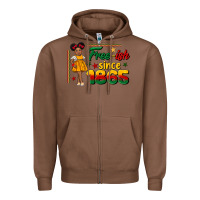 Chestnut free ish since 1865 black girl peekaboo juneteenth Zipper Hoodie - CowGirlArtShop