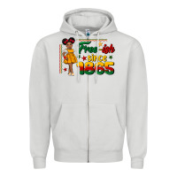 Dove Grey free ish since 1865 black girl peekaboo juneteenth Zipper Hoodie - CowGirlArtShop