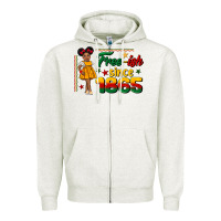 Oatmeal Heather free ish since 1865 black girl peekaboo juneteenth Zipper Hoodie - CowGirlArtShop