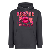 Smoke Kiss me i'm so confused Valentine's Day Heavyweight Hoodie - FaDigitalArtStudio