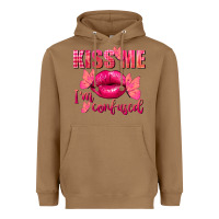 Toasted Coconut Kiss me i'm so confused Valentine's Day Heavyweight Hoodie - FaDigitalArtStudio