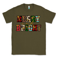 Army Green merry and bright Classic Tee - JahusDesignShop