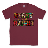 Burgundy merry and bright Classic Tee - JahusDesignShop