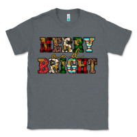 Charcoal Heather merry and bright Classic Tee - JahusDesignShop