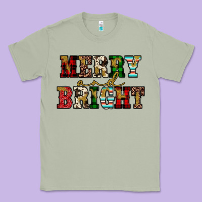 Merry And Bright Classic Tee Designed By Jahusdesignshop