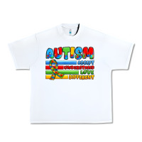 White autism accept understand love different Urban Heavy Tee - JahusDesignShop