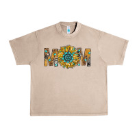 French Oak Western Mom With Gemstone And Sunflower Urban Heavy Tee - BundleAndBundleShop