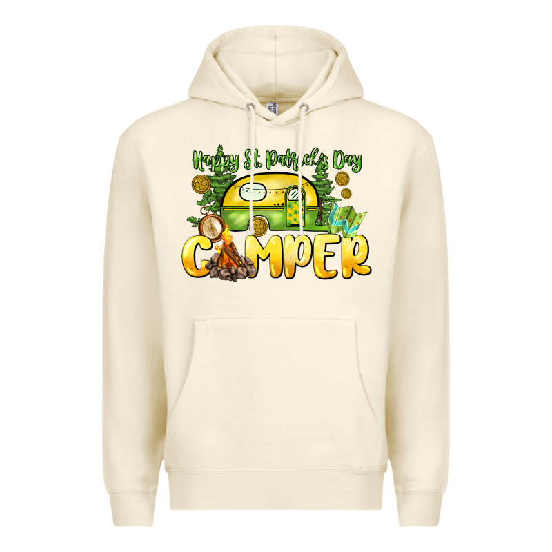 Happy St. Patrick's Day Camper Premium Hoodie by HowdyJamesFarm | Teevron