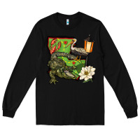 Black louisiana state Long Sleeve Tee - BarkalooDesign