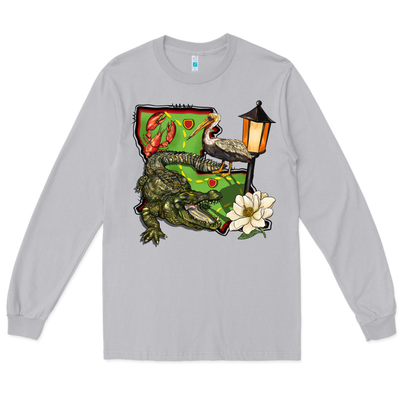 Louisiana State Long Sleeve Tee by BarkalooDesign | Teevron