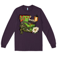 Plum louisiana state Long Sleeve Tee - BarkalooDesign