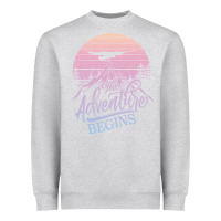 Heather Grey The Adventure Begins Heavyweight Sweatshirt - Bettercallsaul