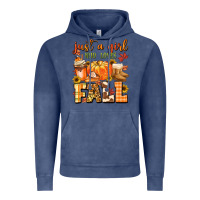 Vintage Denim just a girl who loves fall Vintage Hoodie - MaliasSmallBusiness