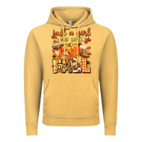 Vintage Mustard just a girl who loves fall Vintage Hoodie - MaliasSmallBusiness