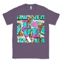 Lavender love nail and polish with leopard seamless pattern bbs Classic Tee - BundleAndBundleShop