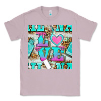 Lilac love nail and polish with leopard seamless pattern bbs Classic Tee - BundleAndBundleShop