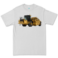 Dove Grey Wheel Tractor Scraper Premium Tee - LillyAllenDesigns