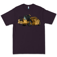 Plum Wheel Tractor Scraper Premium Tee - LillyAllenDesigns