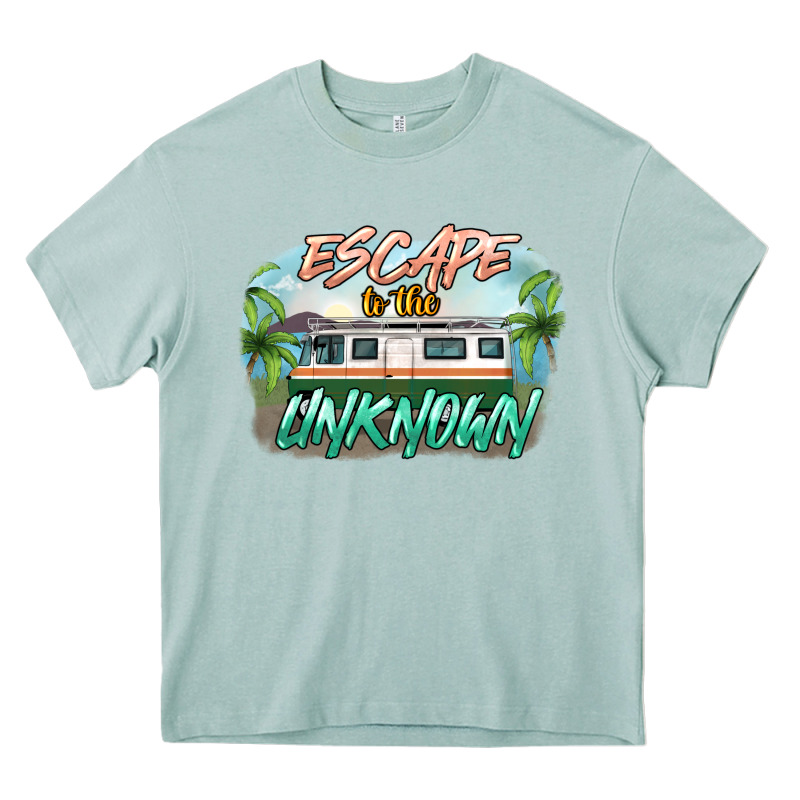 Escape To The Unknown Heavy Core Tee by NancyCooperArtShop | Teevron