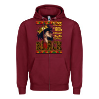 Burgundy black king Zipper Hoodie - CowGirlArtShop