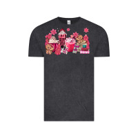 Vintage Black pink gingerbread coffee Vintage Tee - MaliasSmallBusiness
