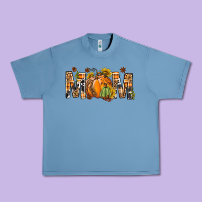 Western Mom With Pumpkins Urban Heavy Tee Designed By Bundleandbundleshop