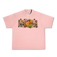 Salmon Western Mom With Pumpkins Urban Heavy Tee - BundleAndBundleShop