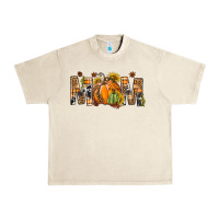 Sandshell Western Mom With Pumpkins Urban Heavy Tee - BundleAndBundleShop