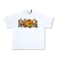 White Western Mom With Pumpkins Urban Heavy Tee - BundleAndBundleShop