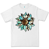 White sunflower Premium Tee - BarkalooDesign