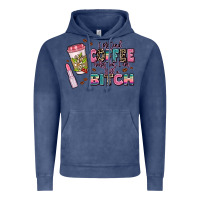Vintage Denim i pretend coffee helps but im still a bitch Vintage Hoodie - MaliasSmallBusiness