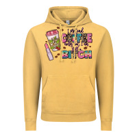 Vintage Mustard i pretend coffee helps but im still a bitch Vintage Hoodie - MaliasSmallBusiness