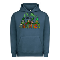 Pigment Midnight Navy st patricks day gnomes Urban Hoodie - CowhideDigitalArt