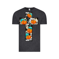 Vintage Black pumpkin cross Vintage Tee - JahusDesignShop