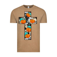 Vintage Coffee pumpkin cross Vintage Tee - JahusDesignShop