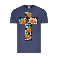 Vintage Denim pumpkin cross Vintage Tee - JahusDesignShop