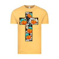 Vintage Mustard pumpkin cross Vintage Tee - JahusDesignShop
